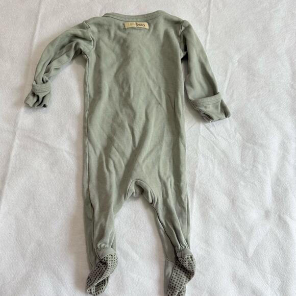 L'oved Baby Sage Green Organic Sleeper 0-3 Months Baby Boy Girl Gender Neutral - Picture 2 of 6